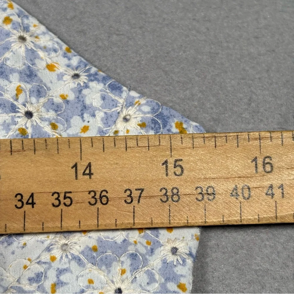 NWT Lulu's Effortless Personality Floral Embroidered Mini Dress Women’s S Blue - Picture 4 of 13